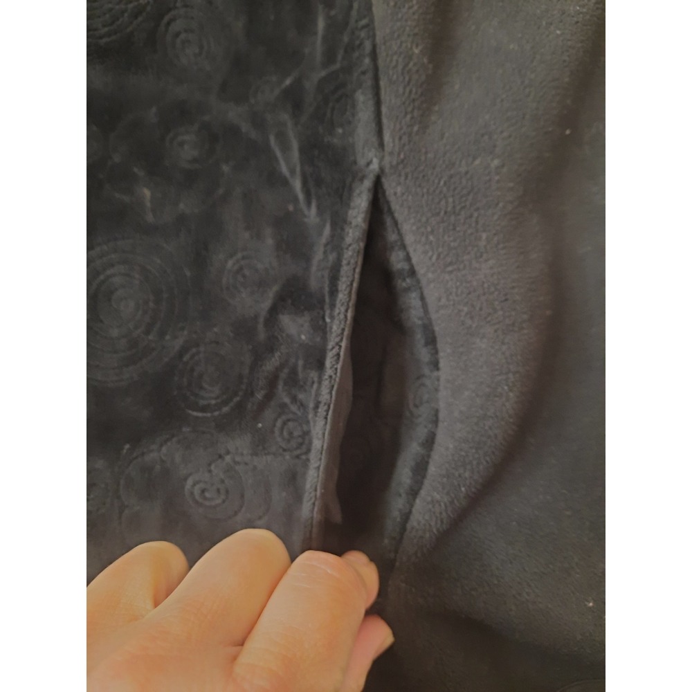 Cambridge Dry Goods Black 2 Tone Zip Up Vest Womens Size 1X - Picture 3 of 9